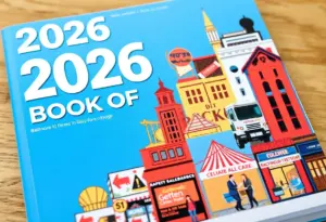 Cover of the 2026 Baltimore Book of Lists showcasing various industries.