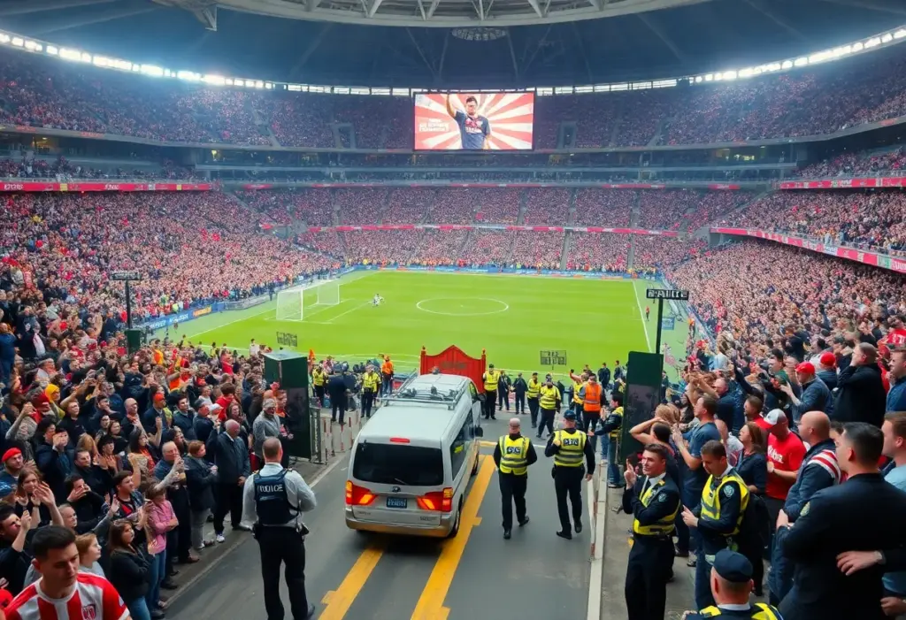 Security measures around M&T Bank Stadium for the Army-Navy Game