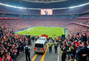 Security measures around M&T Bank Stadium for the Army-Navy Game