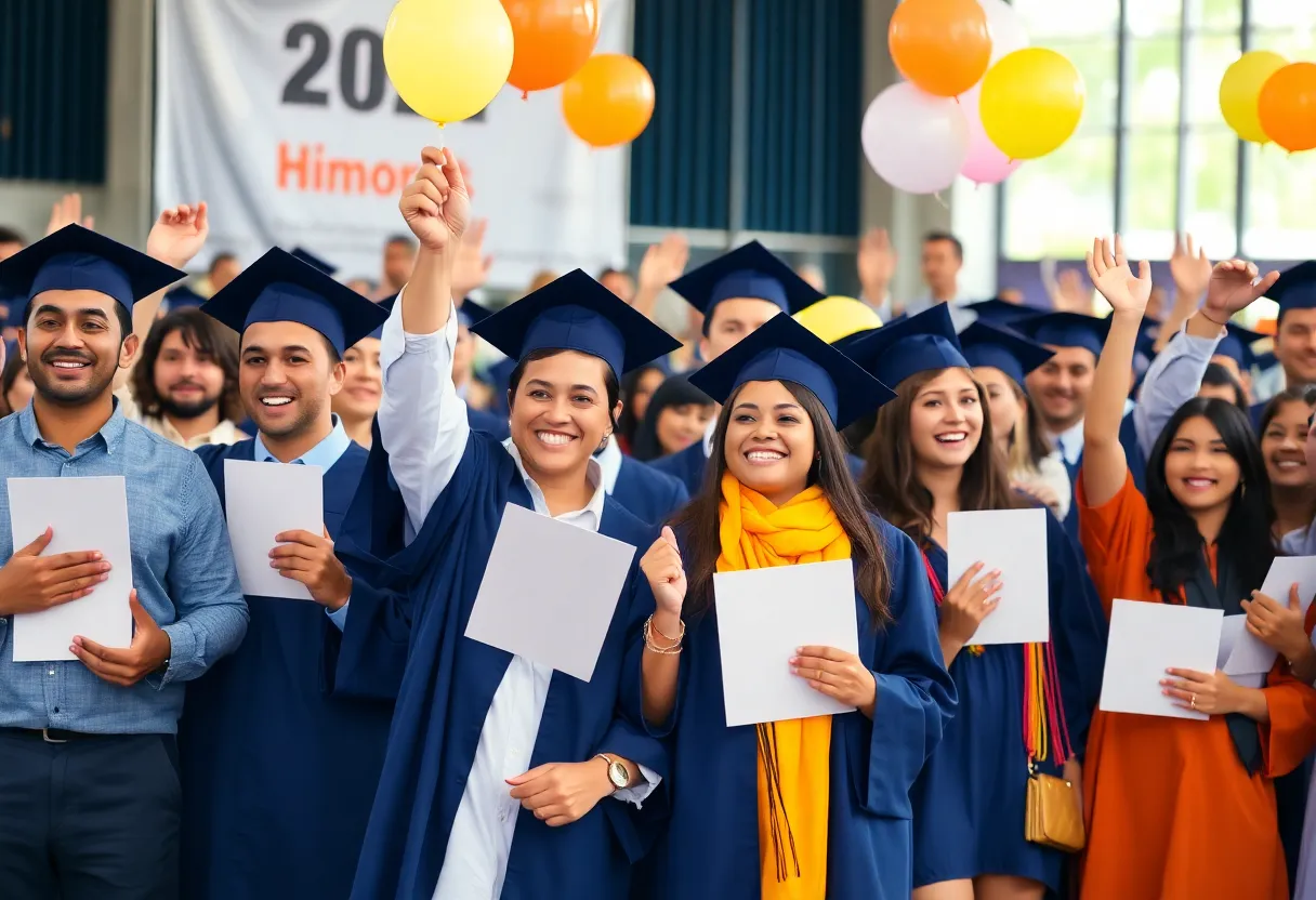 Graduation ceremony for Vocational Training Center in Baltimore.