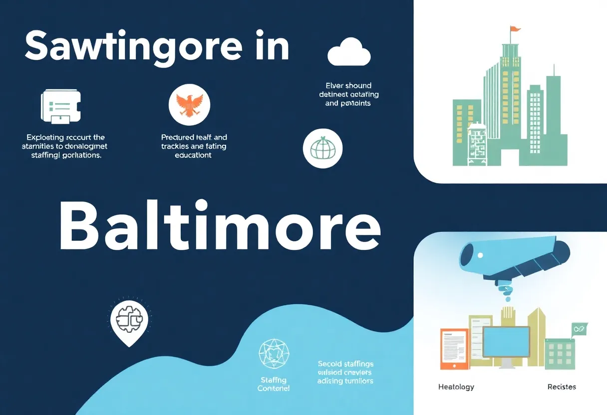 Infographic of top staffing companies in Baltimore