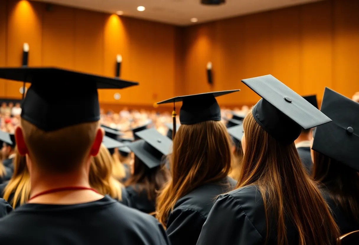 Graduates at BYU–Idaho Commencement Ceremony