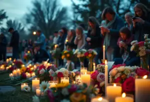 Community vigil held for stabbing victim in Parkville.