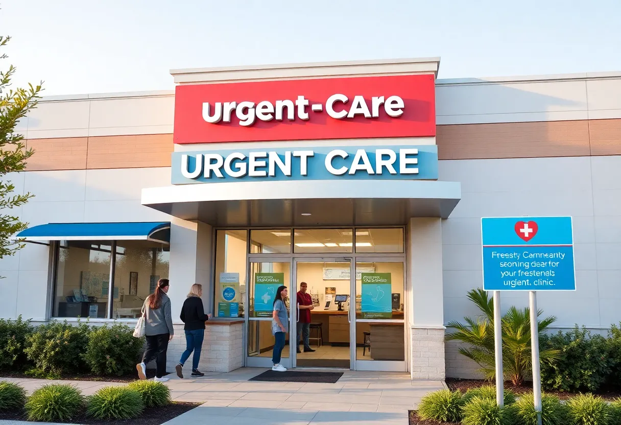 Exterior view of ExpressCare Urgent Care clinic in Maryland.
