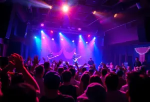 Half Past Dead performing live at Ottobar with a dynamic crowd