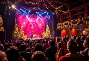Audience enjoying the Holly Jolly Holiday Spectacular concert in Columbia MD