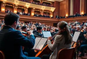 A winter concert performance by the Hopkins Medical Orchestra at Johns Hopkins University