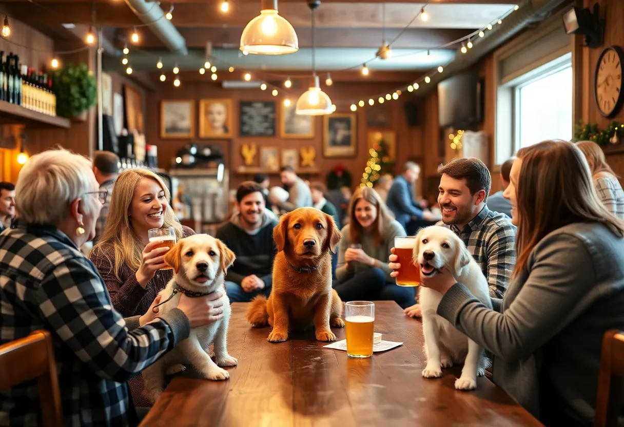Families and dogs enjoying events at Hysteria Taphouse