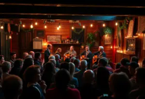 Audience at Cary's Lounge enjoying June Star concert