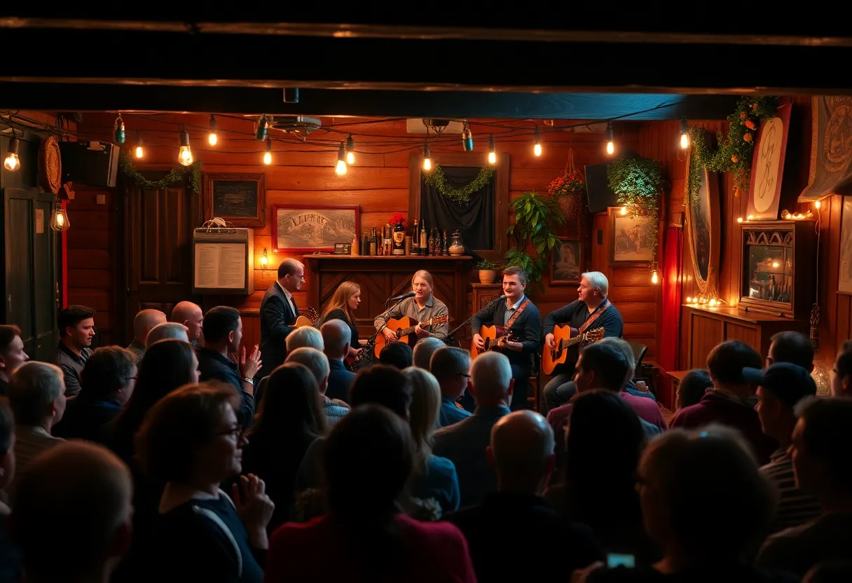 Audience at Cary's Lounge enjoying June Star concert
