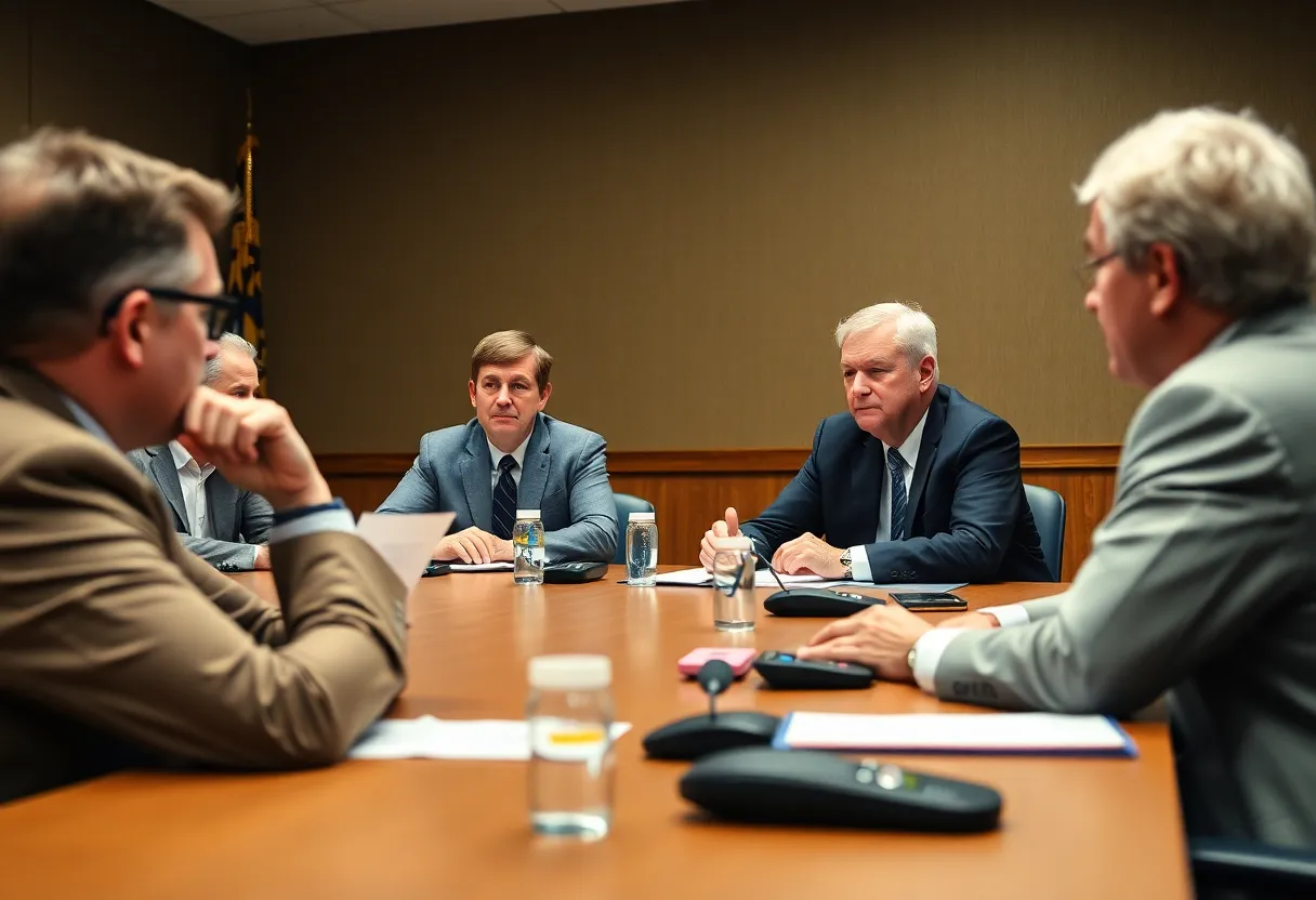 Maryland Public Service Commission discussing utility rate increase.