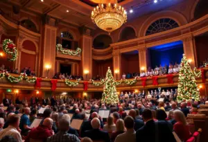 Audience enjoying the MPT holiday concert at the Lyric Opera House