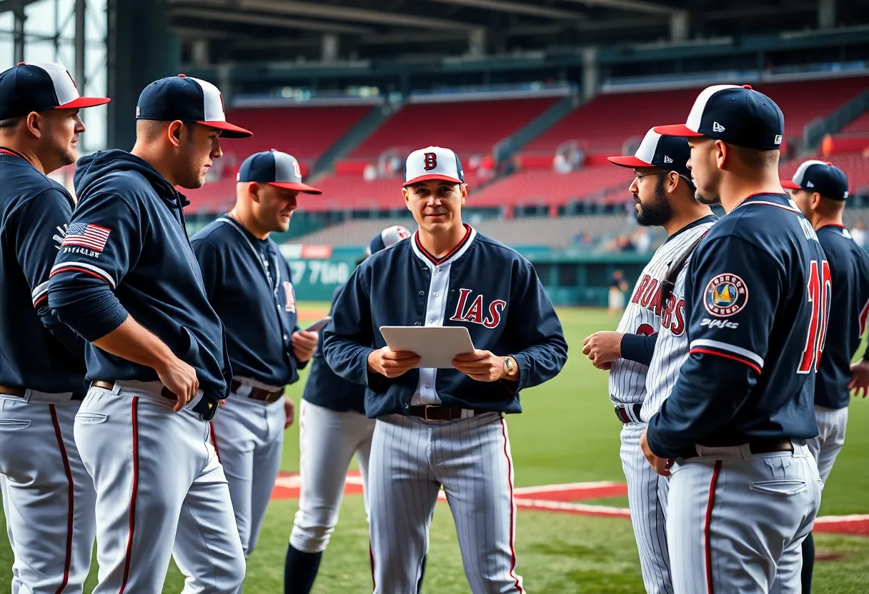 Baltimore Orioles team discussing player acquisitions.