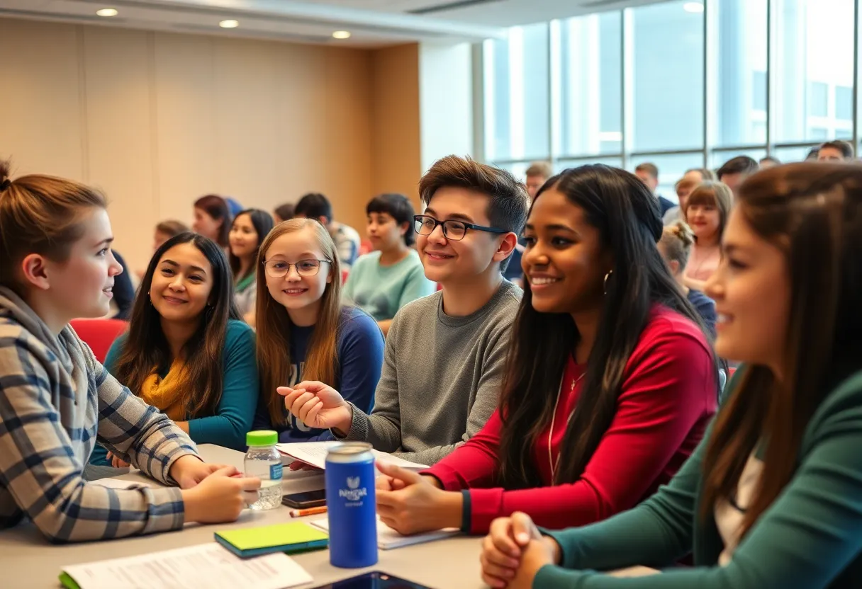 Students engaging in financial literacy workshop at the Youth Wealth Summit