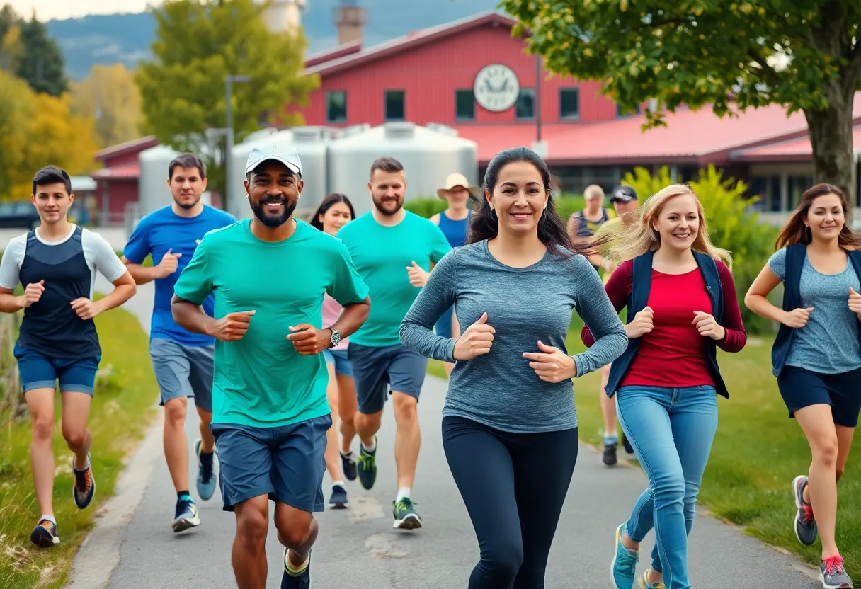 Participants enjoying the Pub Run/Walk event in Annapolis