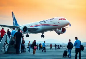 Avelo Airlines plane taking off