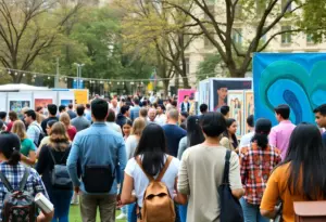 Baltimore residents participating in community events and workshops