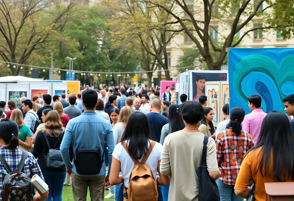 Baltimore residents participating in community events and workshops