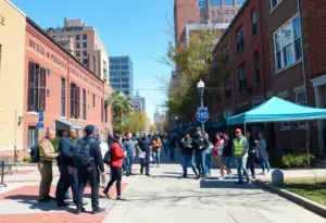 Community members engaging in public safety initiatives in Baltimore