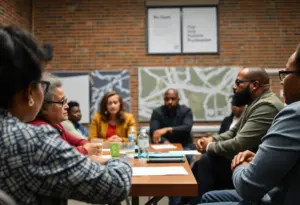 Community members gather to discuss crime prevention in Baltimore