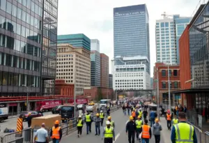 Cityscape of Baltimore representing economic growth and development.