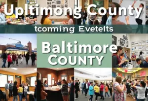 Colorful representation of various events in Baltimore County 2026
