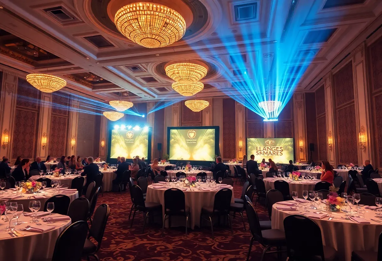 Baltimore Business Journal Executive Leadership Awards Ceremony setup