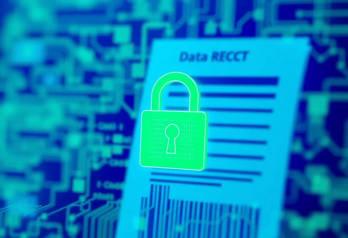 Illustration of data protection in healthcare