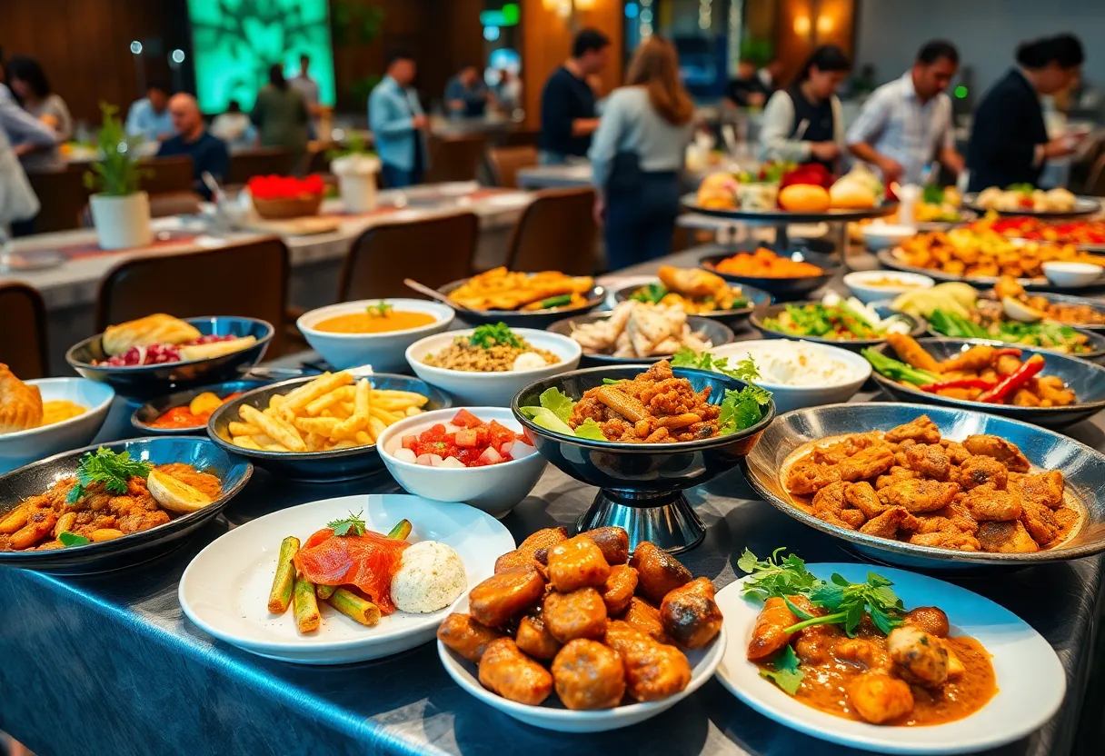 A selection of gourmet dishes representing various cuisines during Baltimore's Restaurant Week.