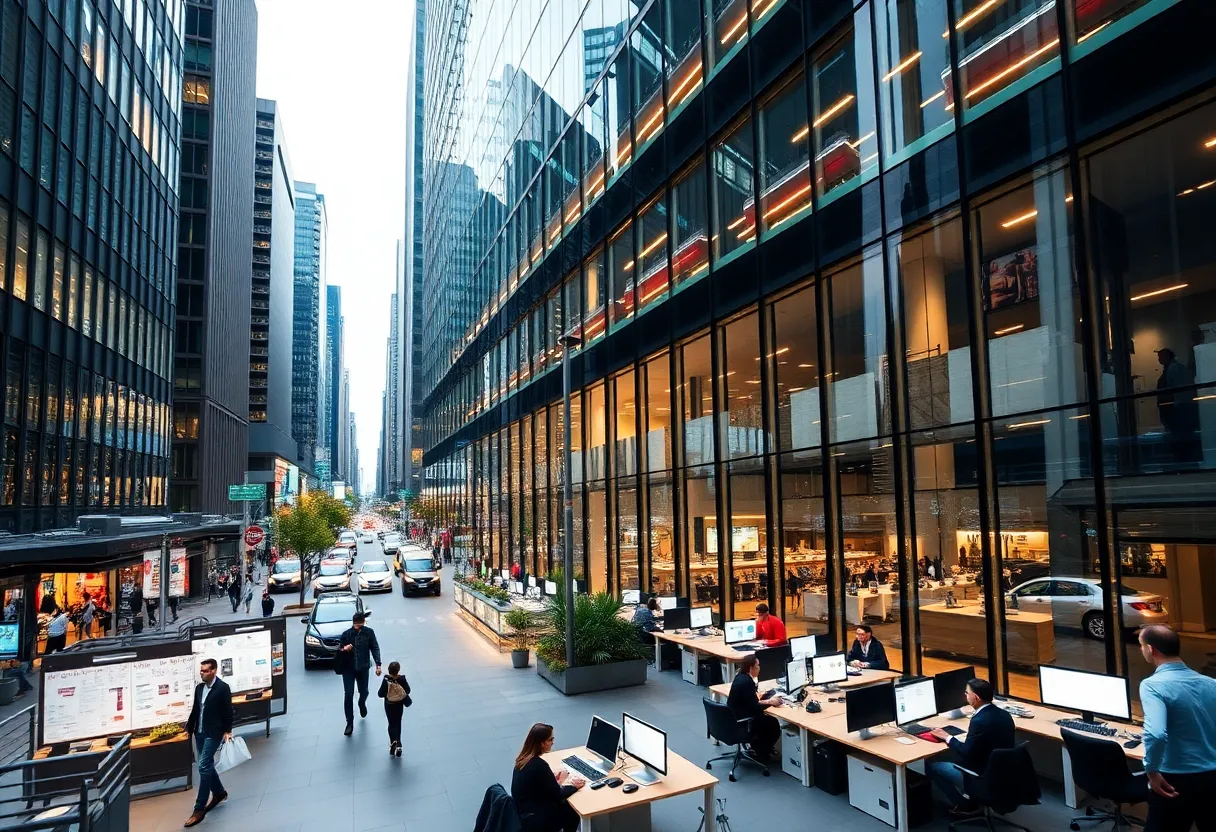 Modern office building symbolizing urban development in Baltimore