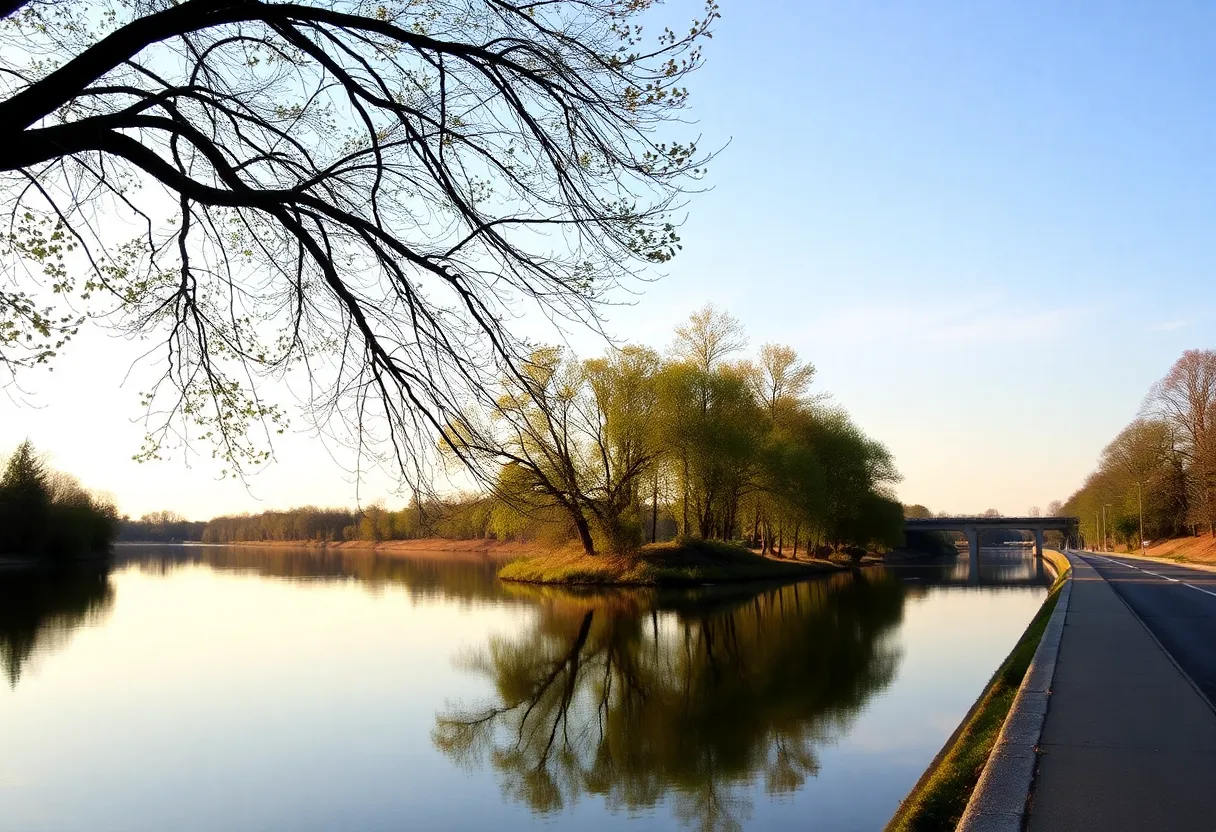 Scenic view of the Baltimore-Washington Parkway, representing the location of the unidentified remains discovery