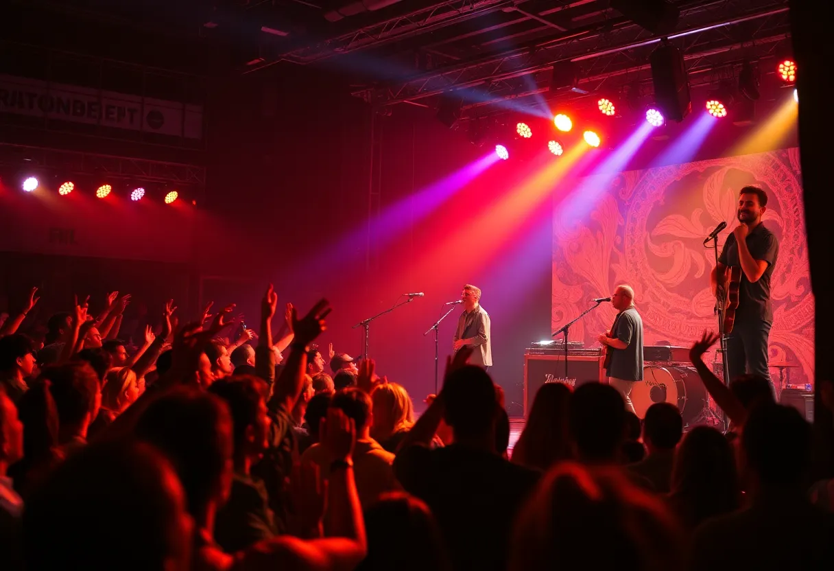 Audience enjoying Bond & Bentley live at a concert