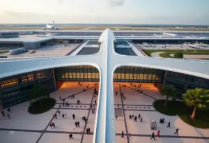 Newly inaugurated Concourse A/B Connector at Baltimore/Washington International Airport