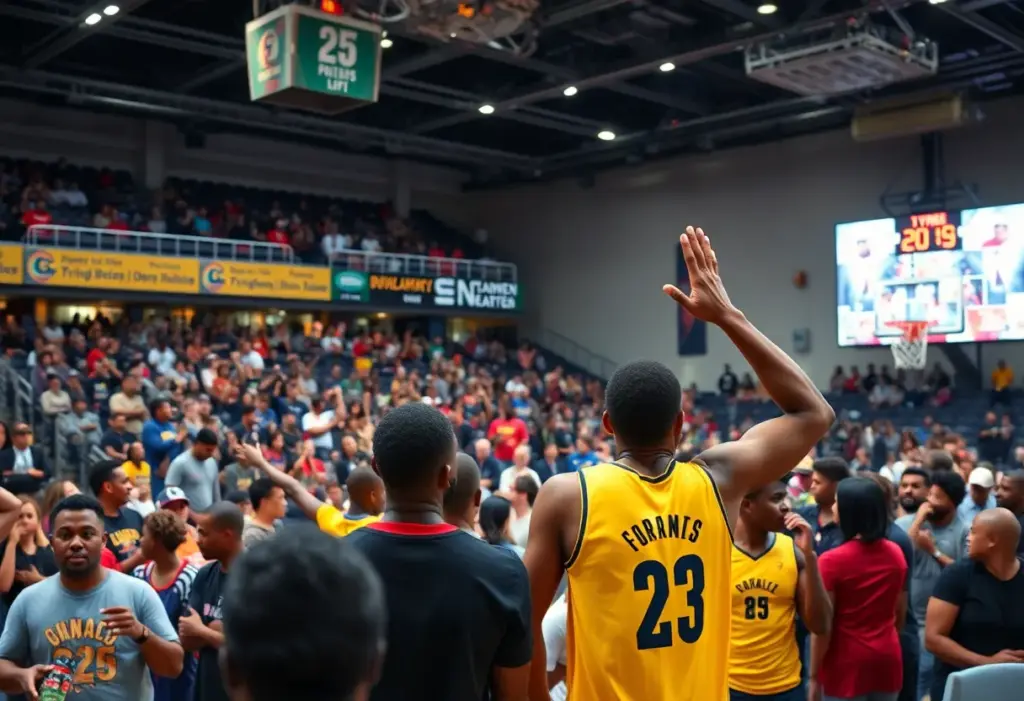 Crowd at CIAA Basketball Tournament in CFG Bank Arena