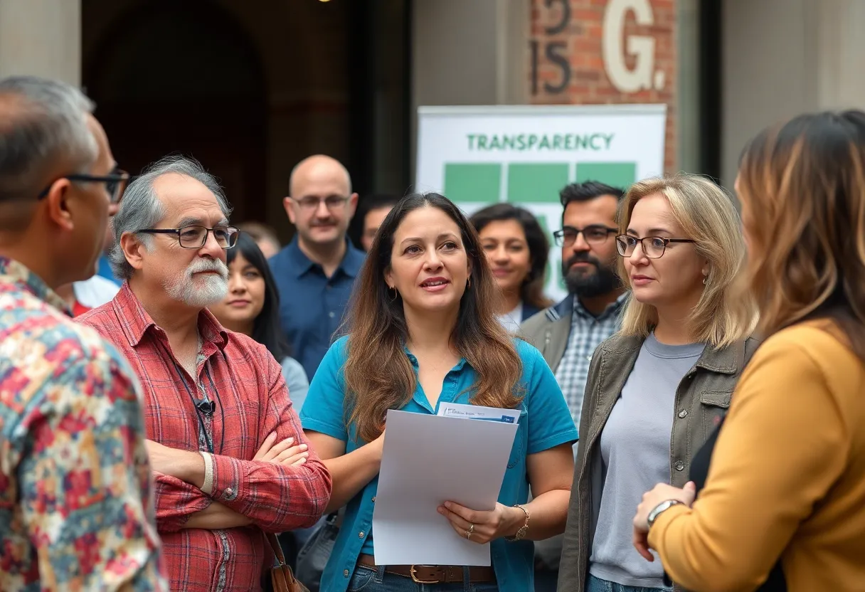 Community members discussing nonprofit integrity