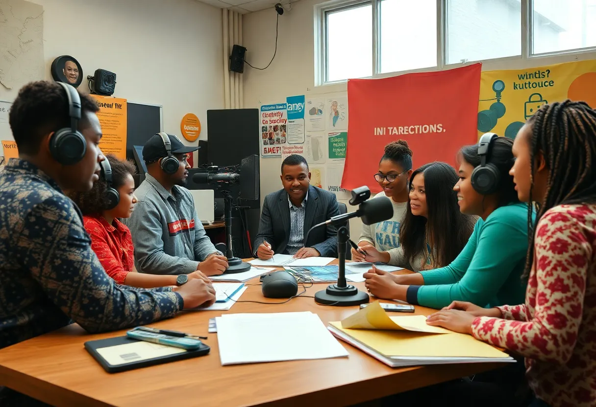 Community members gather to support Maryland Public Television during funding cuts.
