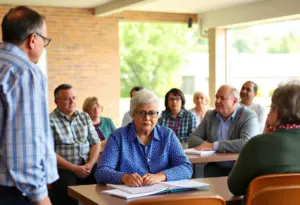 Residents discussing homeowners associations in Nottingham, MD