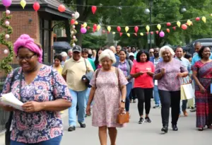 Residents participating in a community event in Dundalk