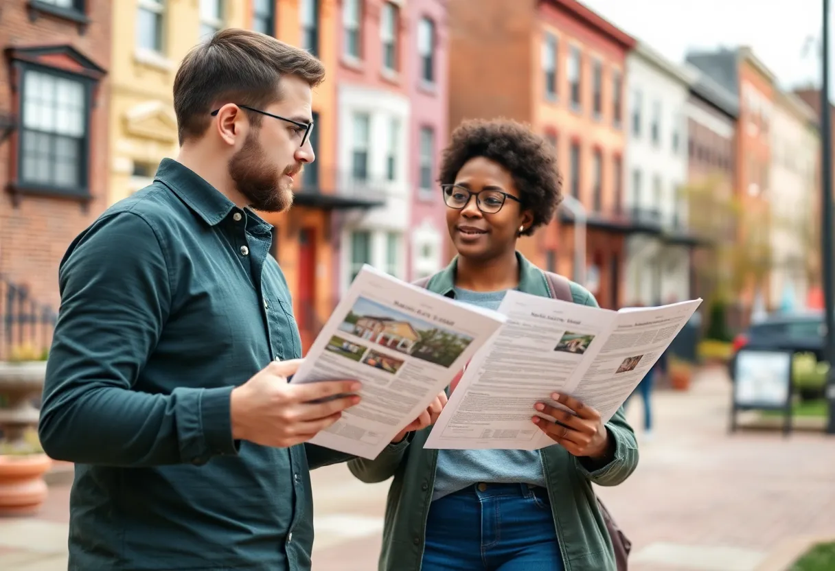 First-time home buyer exploring real estate options in Baltimore, Maryland