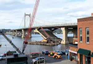 Image of the Francis Scott Key Bridge after its collapse.