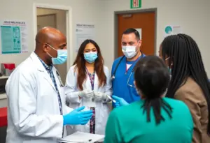 Healthcare professionals discussing vaccine strategies