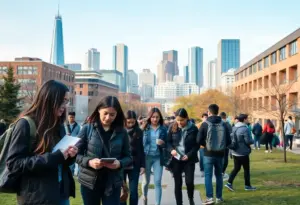 Students at Johns Hopkins University contributing to the local economy.