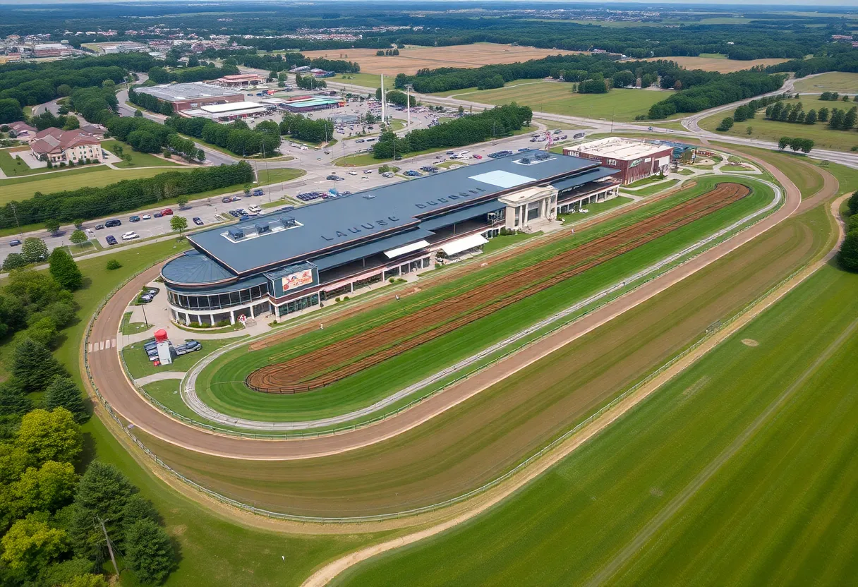 Modern Laurel Park racetrack and training facilities