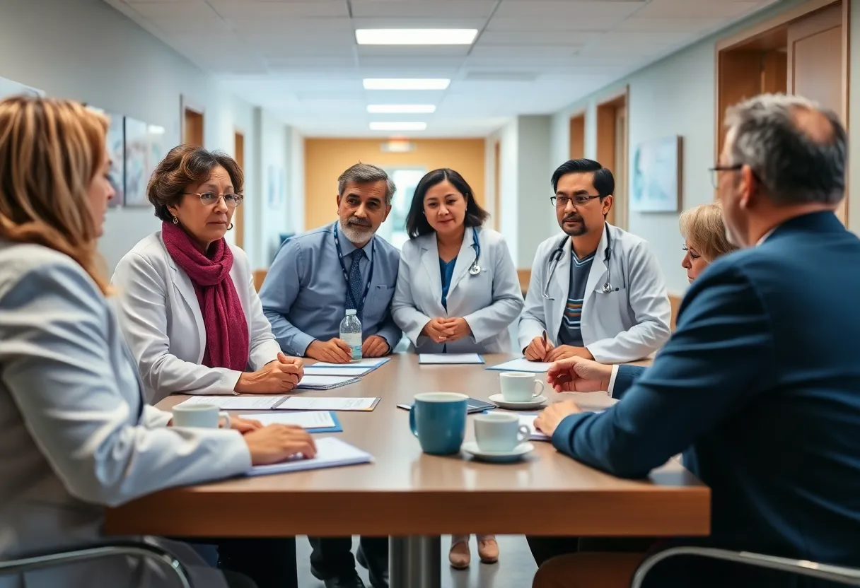Legislative breakfast at Ascension Saint Agnes discussing health outcomes