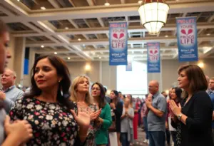 Participants engaging in prayer and reflection at Life Fest 2026