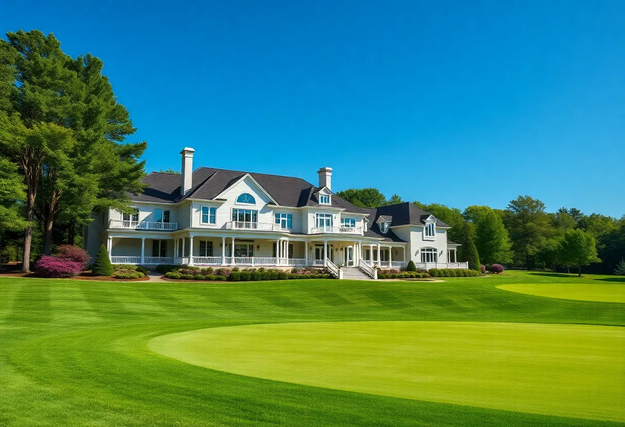 Luxury mansion by the golf course
