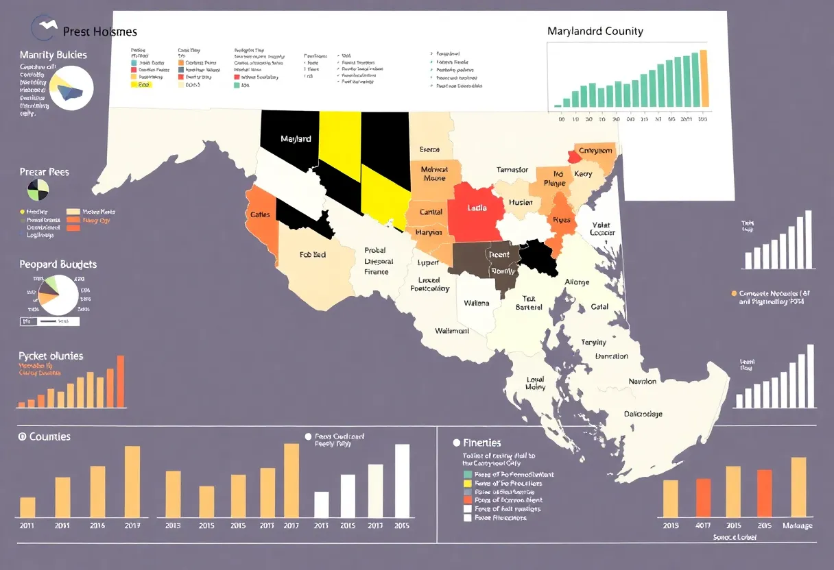 Overview of the Maryland Financial Snapshot with budget data