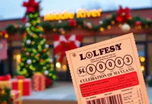 Winner of the $100,000 Maryland Lottery Prize