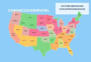 A conceptual map illustrating Maryland's congressional districts and proposed boundaries