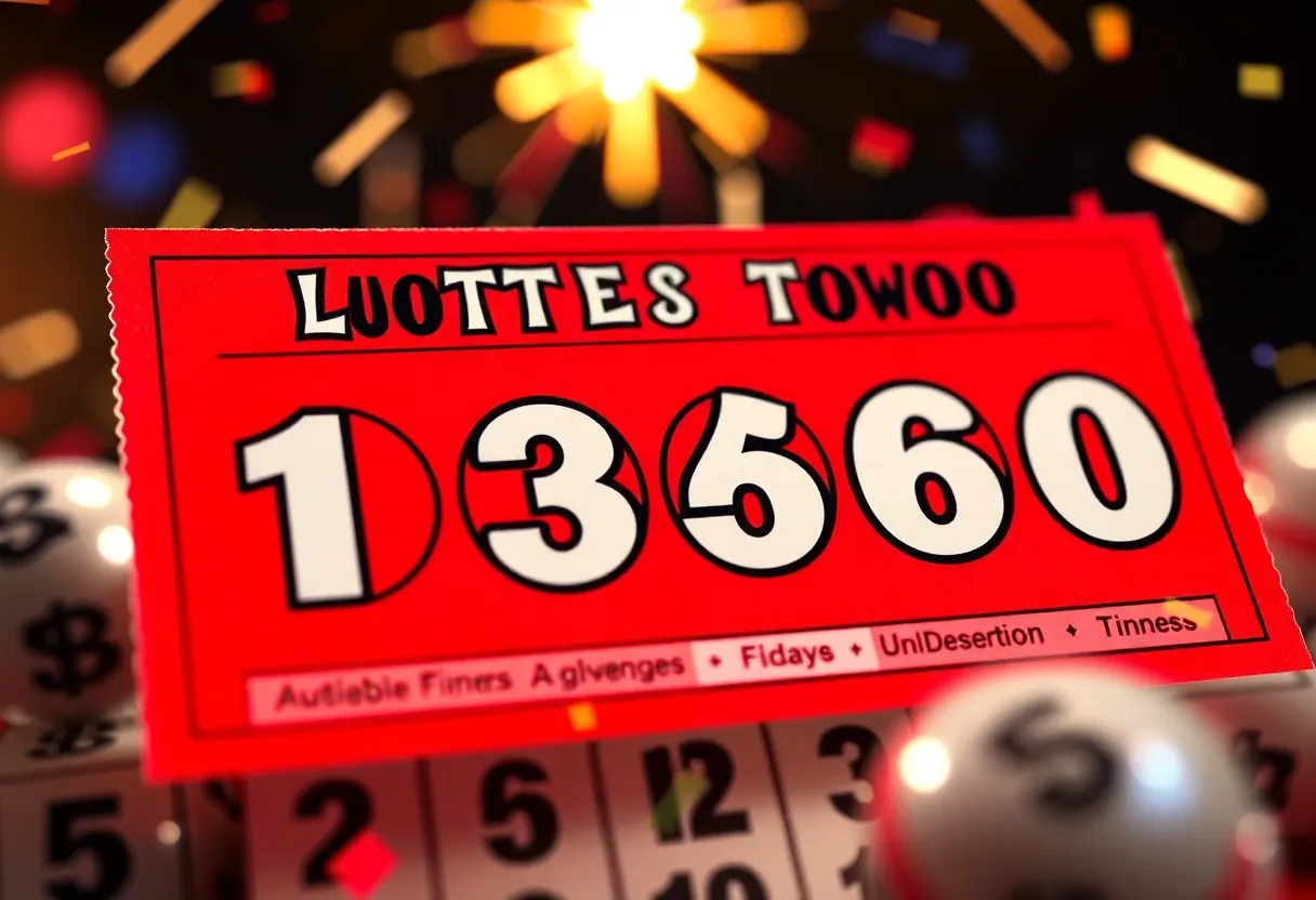 Exciting Mega Millions lottery ticket illustration